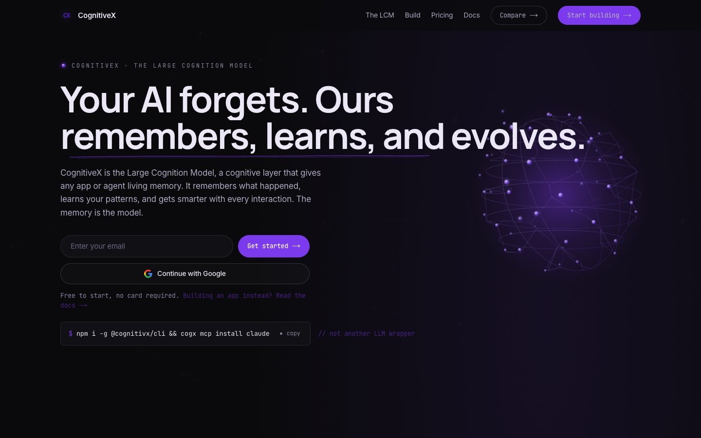 CognitivX screenshot
