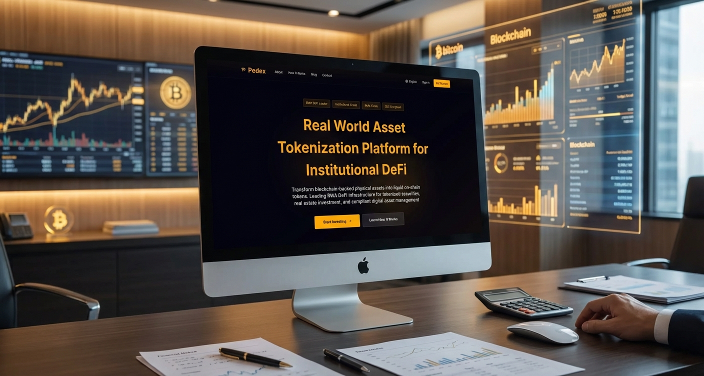 نمونه تصویری Pedex برای پلتفرم توکنسازی دارایی